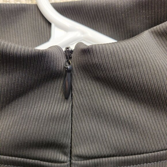 N:Philanthropy Women Casual Top Black Long Sleeve Mock Neck Cutout Ribbed S NWT! - Picture 11 of 15